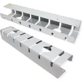 Roline kabelgoot, voor montage onder bureau (2 stuks), zilver