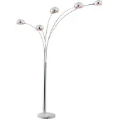 Globo Lighting Vloerlamp Seymour chroom
