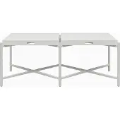 Notio Living Poly-Salontafel - Dienblad - Wit MDF