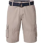 Casa Moda Bermuda beige effen wijde fit katoen