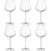 Georg Jensen Sky Rodewijnglas 50 Cl Pak Van 6 - Wijnglazen Kristalglas Clear - 10019206