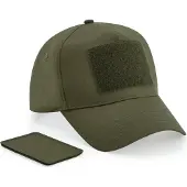Beechfield Pet met 5 panelen en afneembare patch B638 MOLLE - Military Green - One size