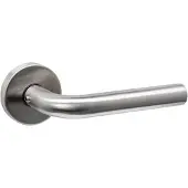 Intersteel deurkruk Luzern met rozet massief verdekt ø53x10mm met nokken - RVS