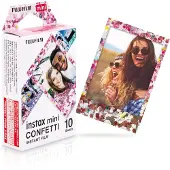 Fujifilm Fotopapier Instax mini film Confetti (10 vel) (4,6 cm x 6,2 cm)