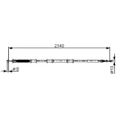 Bosch 1 987 482 288 Handremkabel