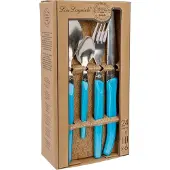 Lou Laguiole Rising Sun Bestek Set24 Turkoise Kraft Box