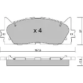 AISIN BPTO-1022 Remblokken