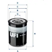 Ufi 23.274.00 Oliefilter
