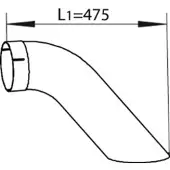 DINEX 54668 Voorpijp