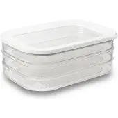 Mepal modula vleeswarendoos 550/3 wit - Styreen Acrylonitril (SAN), Polyethyleen (PE) - Vleeswaren- & kaasdozen |