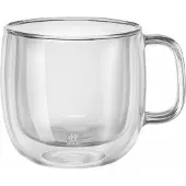 Zwilling Sorrento Dubbelwandig cappucinoglas met oor 450ml