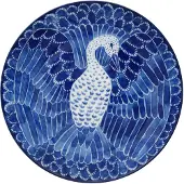 Götefors Porslin Selma bord bird Ø 21 cm. 21 cm.