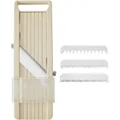 Kitchencraft Japanse Mandoline met veiligheidsbescherming en 3 snijbladen