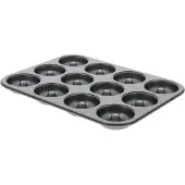 De Buyer Donut-bakvorm, voor 12 donuts, staal, de Buyer
