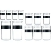 Bodum Presso opbergpot met deksel 12-delig Helder