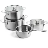 KitchenAid rvs Pannenset 4-delig