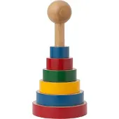Kay bojesen Stapeltoren - Hout - 22 cm - Multicolour - - OneSize - Bouwblokken