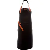 Xapron Luxe leren Schort Bovine - Zwart - XL
