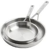KitchenAid Koekenpannenset 20/28cm Tri-Ply RVS