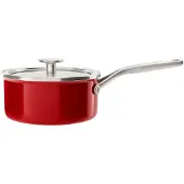 KitchenAid Steel Core Enamel steelpan 20cm 2,4L - Keizerrood - inductie - PFAS-vrij
