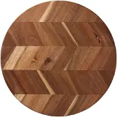 Aida Heering Bone Cutting Board Ø28 Cm - Snijplanken Acaciahout Wood - 89548