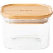Pebbly Glazen Pot Met Deksel Vierkant 50 Cl - Potten & deksels Borosilicaatglas Clear - PKV-042