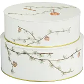 Kähler – Hammershøi Kerst Opbergdozen – 2 stuks – Ø20 + Ø22 cm