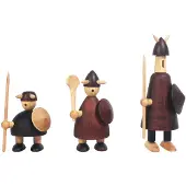 Andersen Furniture The vikings of Denmark houten figuur 3-delig Stained beech