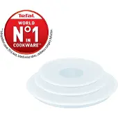 Tefal Ingenio Kunststof Pandeksels - 3-delige Set - Ø 16/18/20 cm - Stapelbaar - Geschikt voor Bewaren