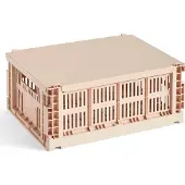 HAY Colour Crate Metalen Deksel Medium | Powder