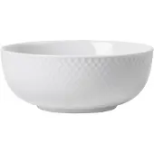 Lyngby Porcelæn Rhombe White 15.5 Cm Kom