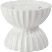 Lyngby Porcelæn Lyngby Tura waxinelichtjeshouder Ø8 cm Wit