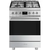 Smeg Sinfonia 60x60 Cm Gasfornuis Met Oven 4 Branders