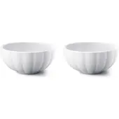 Georg Jensen Bernadotte Petit Kom Pak Van 2 - Serveerkommen Porselein White - 10019915