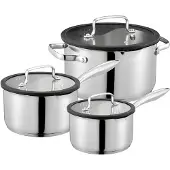 Dorre Karla pannenset 3-delig Silver