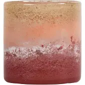 By On Calore theelicht-vaas M Ø15 cm Roze-beige-bordeaux