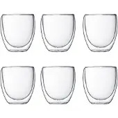 Bodum Pavina dubbelwandig glas - 0,25 liter - 6 stuks
