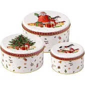 Villeroy & Boch Winter Collage Accessoires koekjestrommel 3-pack Wit
