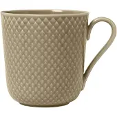 Lyngby Porcelæn Rhombe Earth Mug With Handle-39 Cl-clay Mok