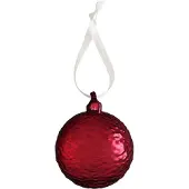 Cooee Design Gry Marble kerstbal Ø5 cm Deep red