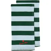 By On Love theedoek 50x70 cm 2-pack Groen-lichtblauw
