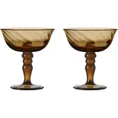 By On Opacity Italiaanse champagnecoupe 15 cl 2-pack Bruin