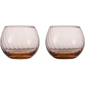 By On Opacity waterglas 22 cl 2-pack Perzik