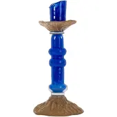 By On Lara kandelaar M 26 cm Blauw