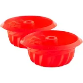 Lékué tullbandvorm siliconen mini 2-pack Rood