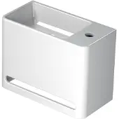Ink fontein hangar polystone inclusief kraangat rechts glans wit 40x22x30 cm