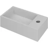 Ink Versus Fontein - 36x18x9cm - wasbak links - 1 kraangat - polystone wit mat 3404131