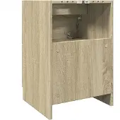 vidaXL Wastafelonderkast Sonoma-eikenhout, 40x37x59 cm, houtvezel