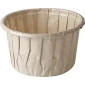 Papstar Backform "pure", rund, 105 ml, braun aus 100% Cellulose, gefriergeeignet, geeignet für