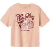 Name it KIDS T-shirt lichtroze Jongens Katoen Ronde hals Effen - maat 122/128